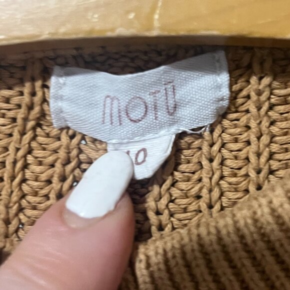 Motu Willow Sweater Boys Size 10 Pullover Acorn Color Block Pullover Crew - Picture 7 of 8